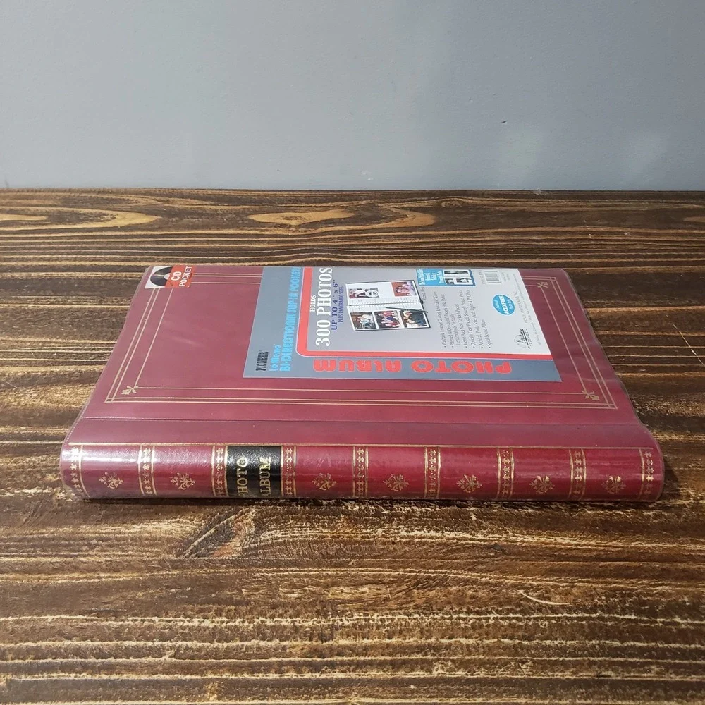 Pioneer Photo Album Lot of 2 BDP-35 300 Photos 4x6 Blue Burgundy New Archival